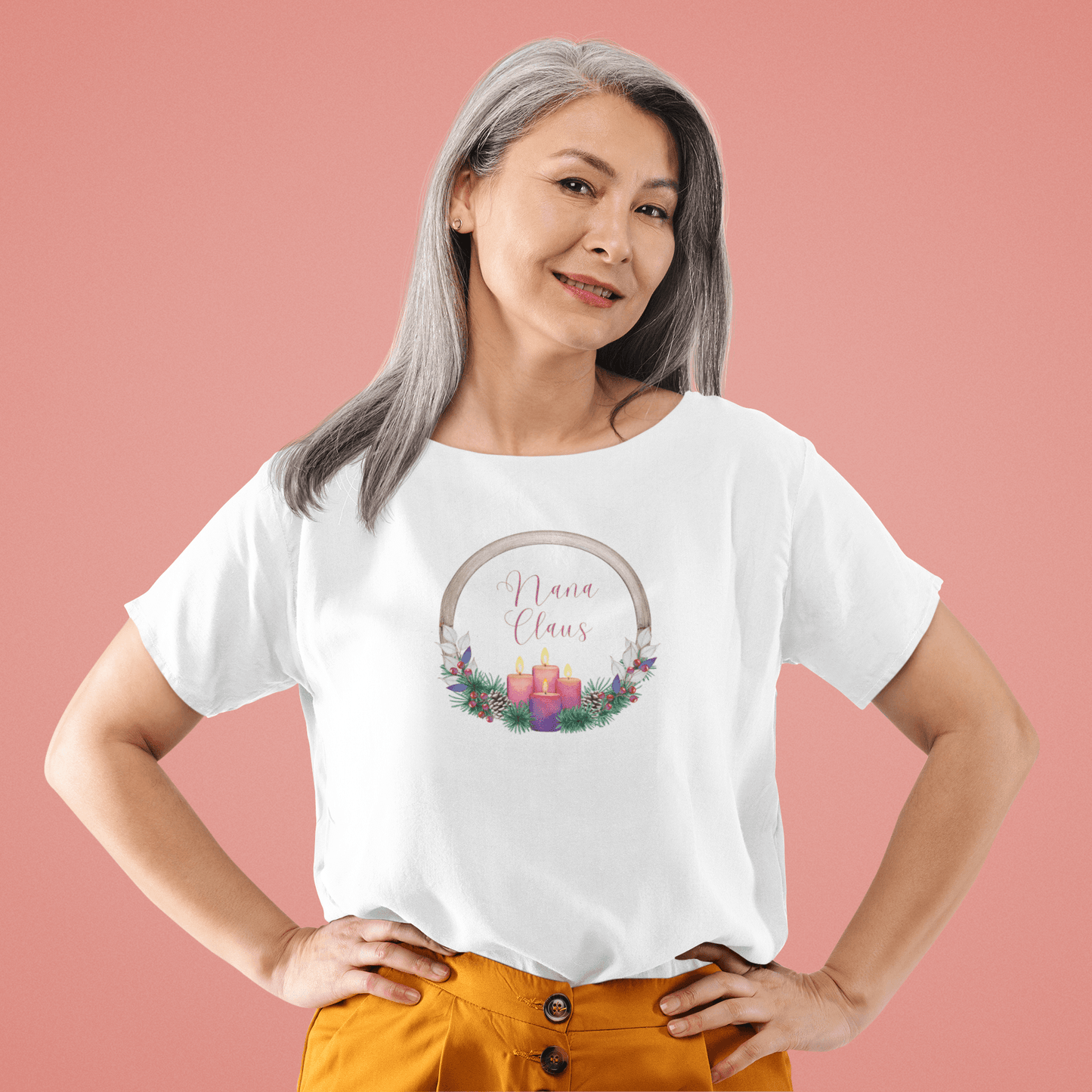 Nana Claus - Spreading Christmas Cheer! 🤶🏻🎄 - Women's Softstyle Tee - Whippie's