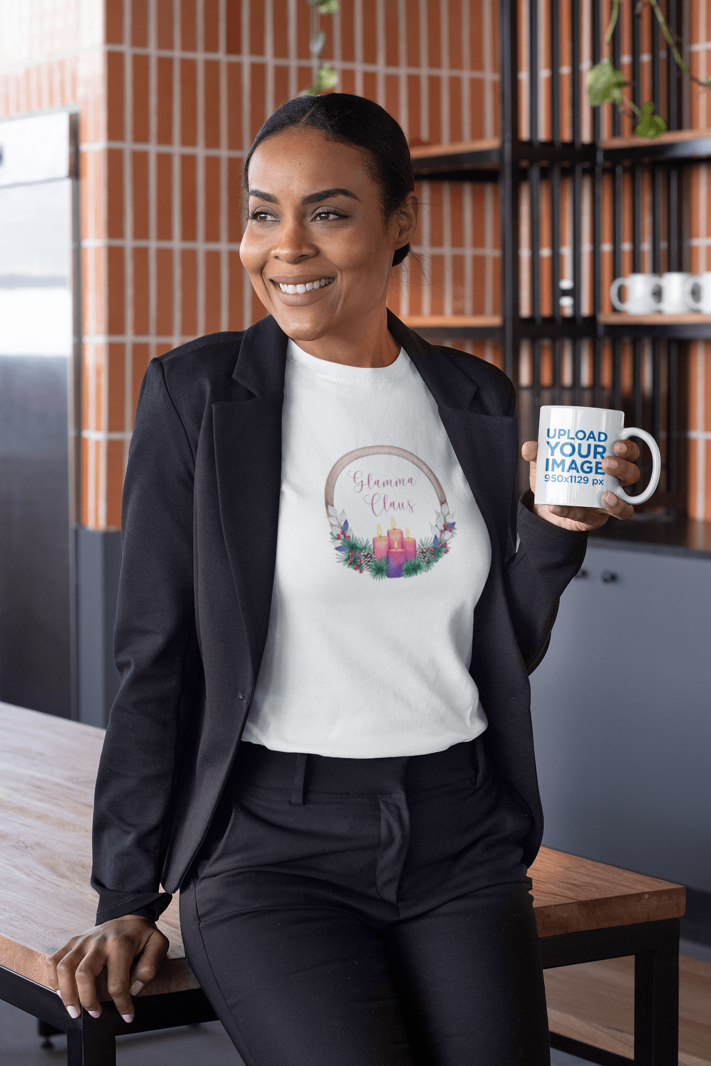 Glamma Claus - Christmas Cheer! 🤶🎄 - Women's Softstyle Tee - Whippie's