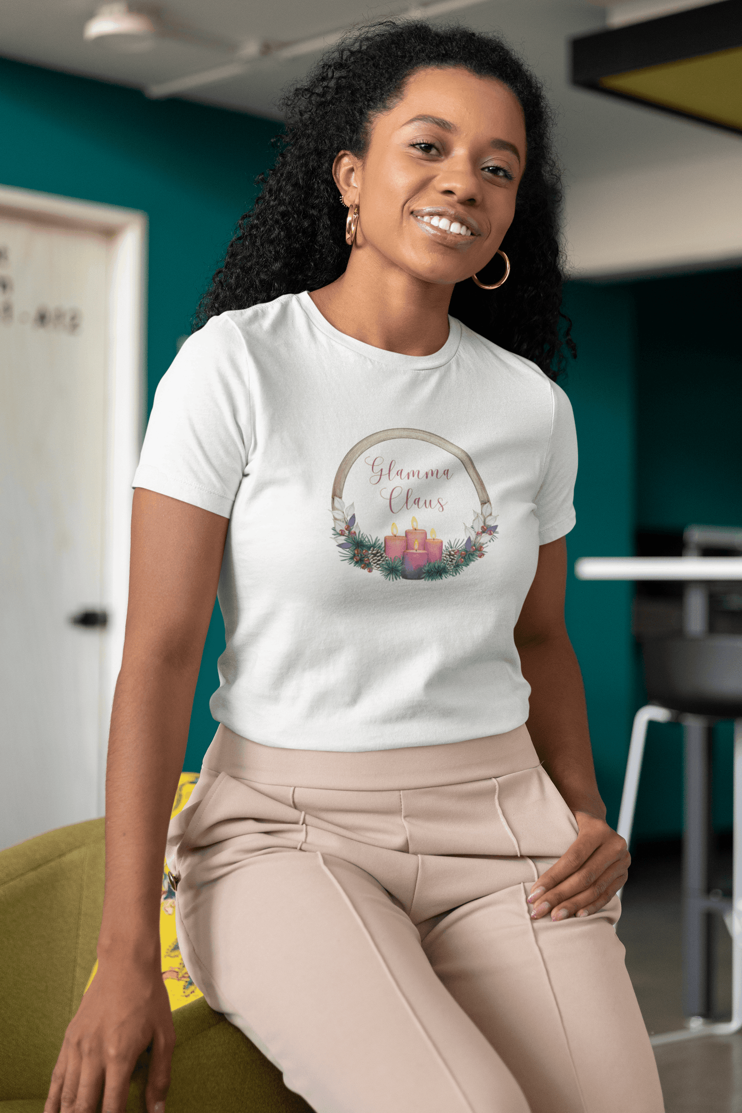 Glamma Claus - Christmas Cheer! 🤶🎄 - Women's Softstyle Tee - Whippie's