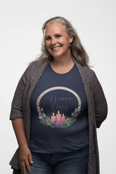 Nonna Claus - Christmas Cheer! 🤶🎄 Women's Softstyle Tee - Whippie's