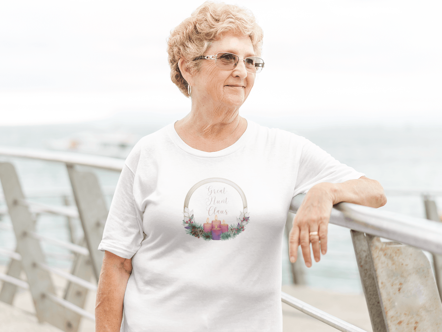 Great Aunt Claus - Christmas Cheer! 🤶🎄 Women's Softstyle Tee - Whippie's