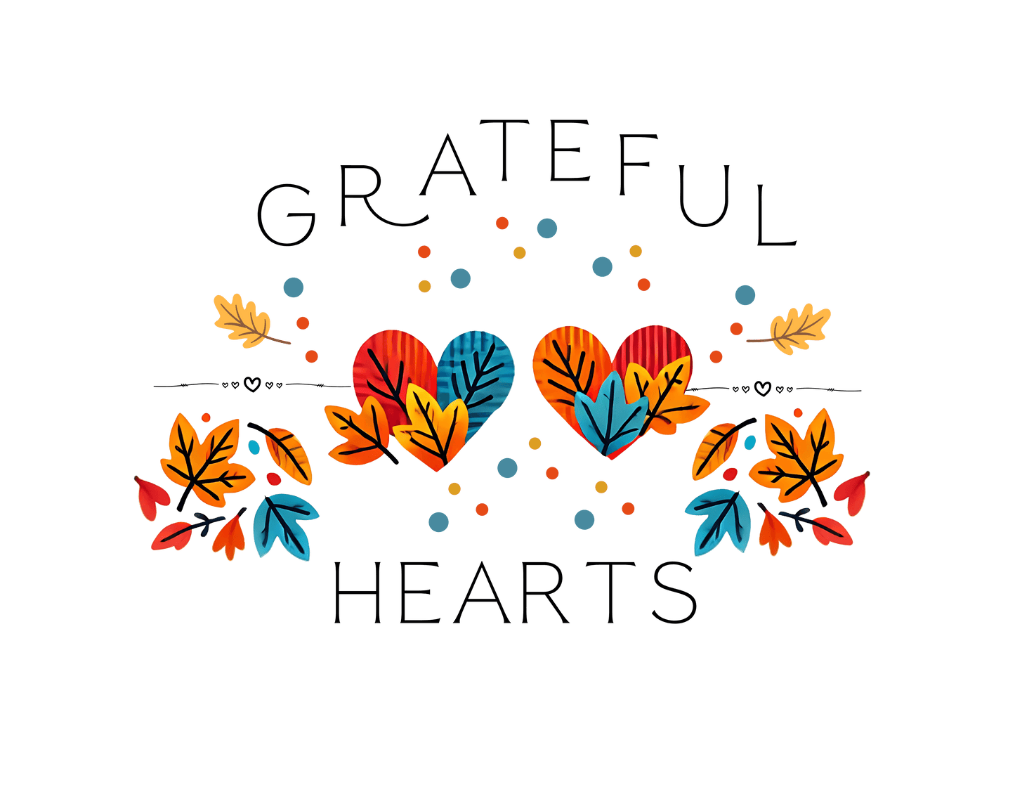 Grateful Hearts - A Family Affair š§”šā¤ļø - Two Hearts - Unisex T-Shirt - Whippie's