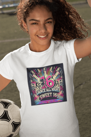 Dance All Night Sweet Sixteen - Party Time! 🎉 - Women's Softstyle Tee - Whippie's