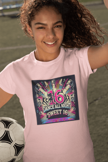 Dance All Night Sweet Sixteen - Party Time! 🎉 - Women's Softstyle Tee - Whippie's