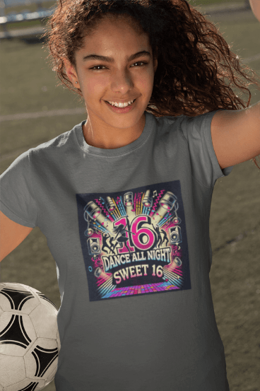 Dance All Night Sweet Sixteen - Party Time! 🎉 - Women's Softstyle Tee - Whippie's