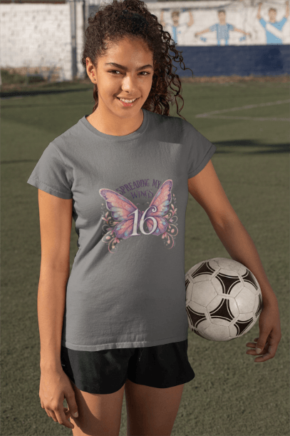 Spread My Wings at 16 - Soaring into a New Chapter 🦋 - Women's Softstyle Tee - Whippie's