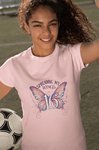 Spread My Wings at 16 - Soaring into a New Chapter 🦋 - Women's Softstyle Tee - Whippie's