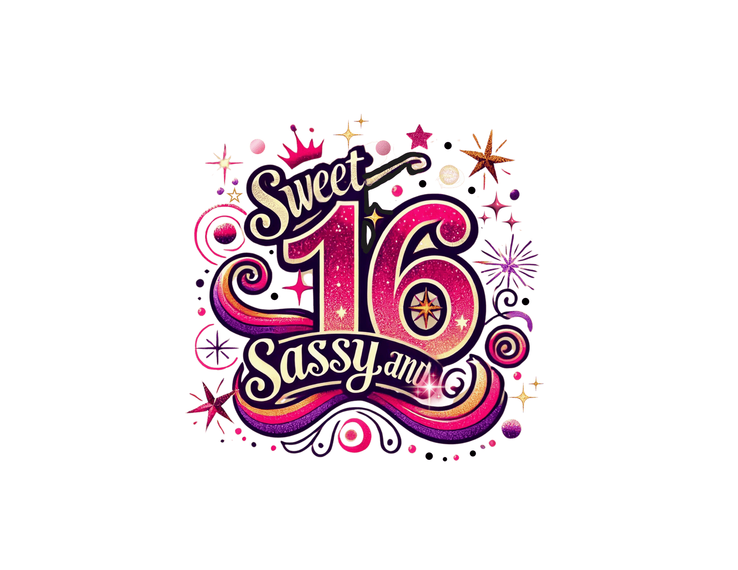 Sweet, Sassy, and 16 - Celebrate in Style! 🎉 - Women's Softstyle Tee - Whippie's