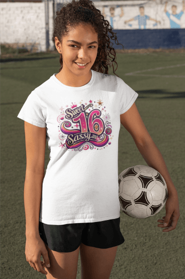 Sweet, Sassy, and 16 - Celebrate in Style! 🎉 - Women's Softstyle Tee - Whippie's