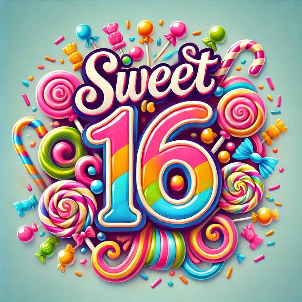 Sweet 16 Tee - Let's Celebrate! 🎉🍭 - Women's Softstyle Tee - Whippie's