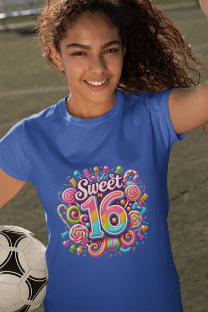 Sweet 16 Tee - Let's Celebrate! 🎉🍭 - Women's Softstyle Tee - Whippie's