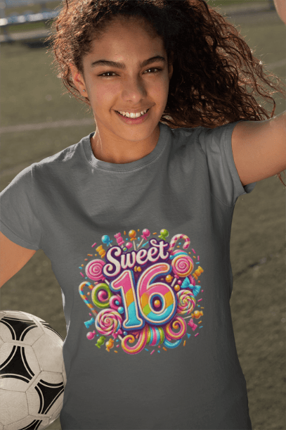 Sweet 16 Tee - Let's Celebrate! 🎉🍭 - Women's Softstyle Tee - Whippie's