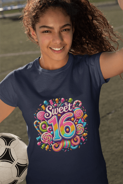 Sweet 16 Tee - Let's Celebrate! 🎉🍭 - Women's Softstyle Tee - Whippie's