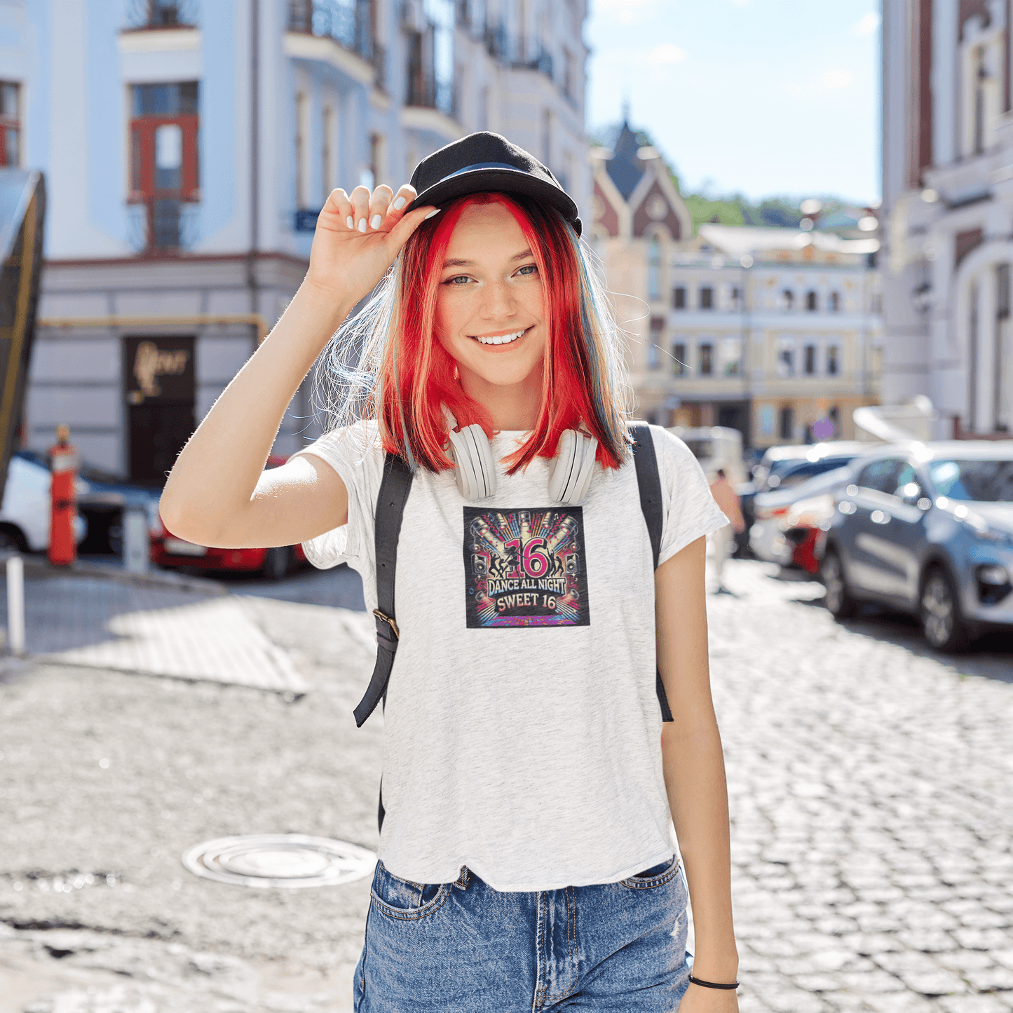 Dance All Night Sweet Sixteen - Party Time! 🎉 - Women's Softstyle Tee - Whippie's