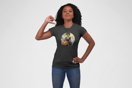 Vintage Halloween Glam Women's Favorite Tee - Spooky Chic! 🎃✨ - Whippie's