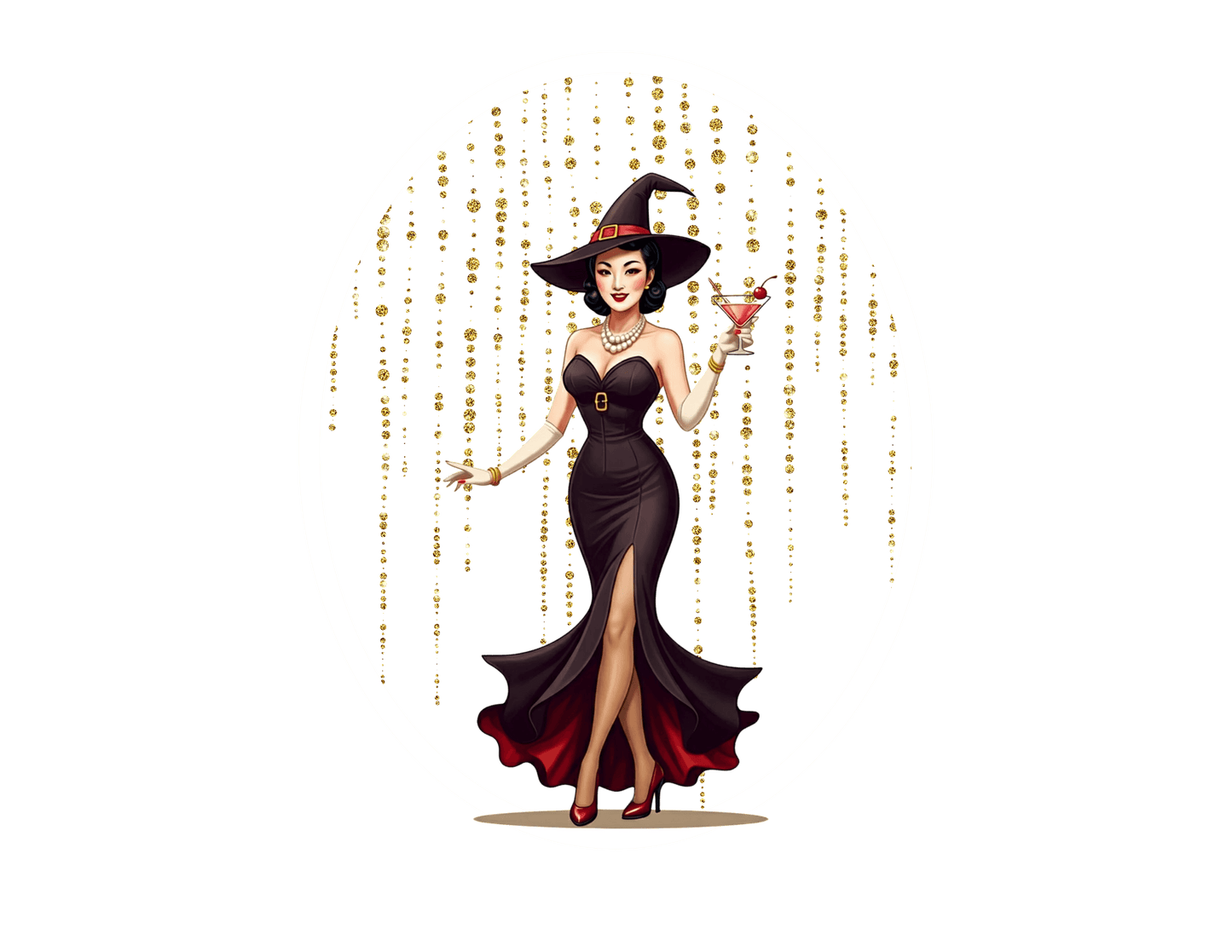 Mystical Glamour: A Witchy Affair 🧙♀️🍸 - Women's Favorite T-shirt - Whippie's