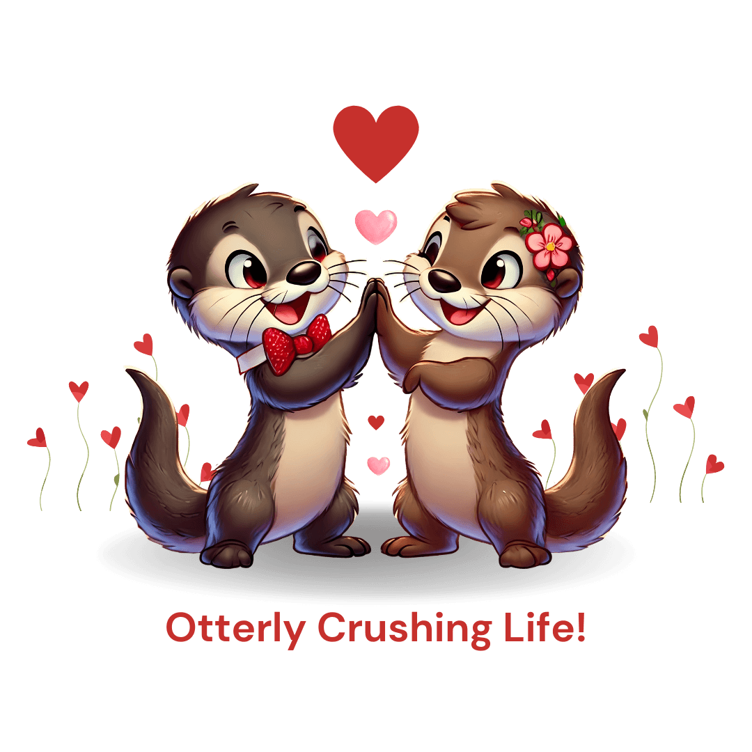 Otterly Crushing Life! Tote Bag - Carry Your World, Otter Style 🦦💖 - Whippie's