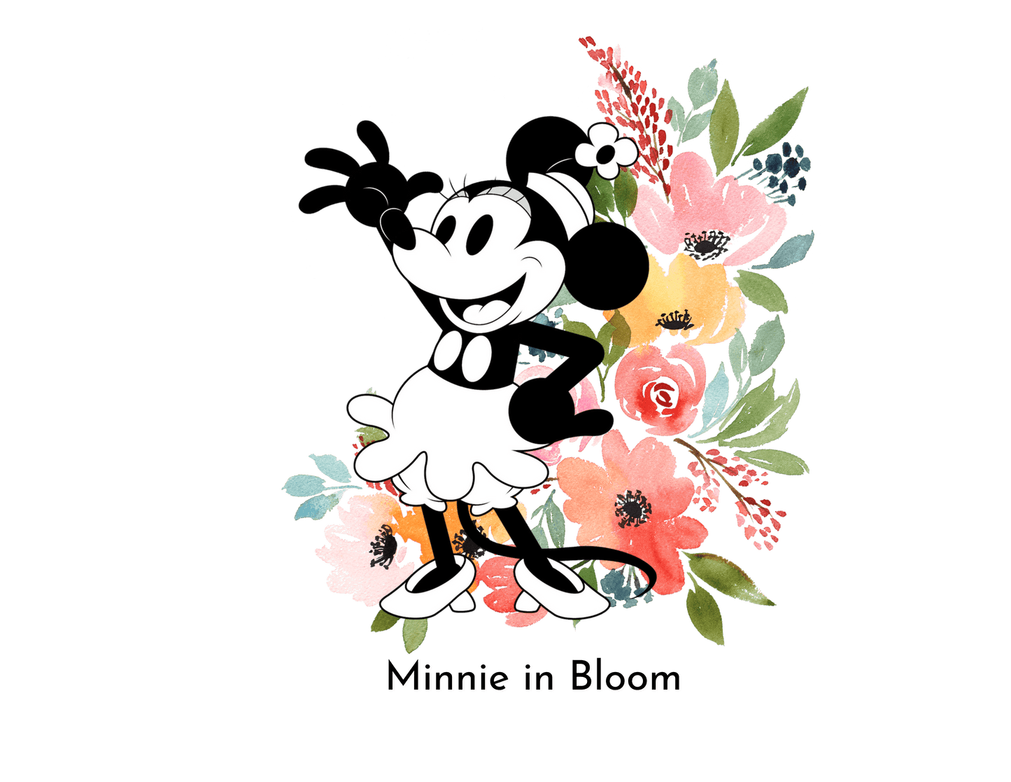 Minnie in Bloom - Mealtime Beauty! 🚢✨ Baby Contrast Trim Jersey Bib - Whippie's