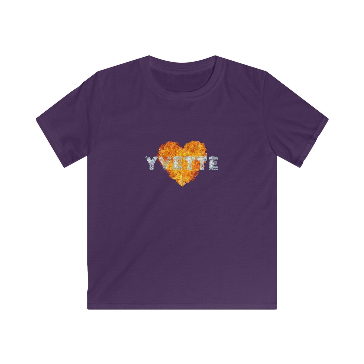 Fire & Ice Name Youth Softstyle T-Shirt - A Fiery and Cool Combo 🔥❄️ - Personalizable - Whippie's