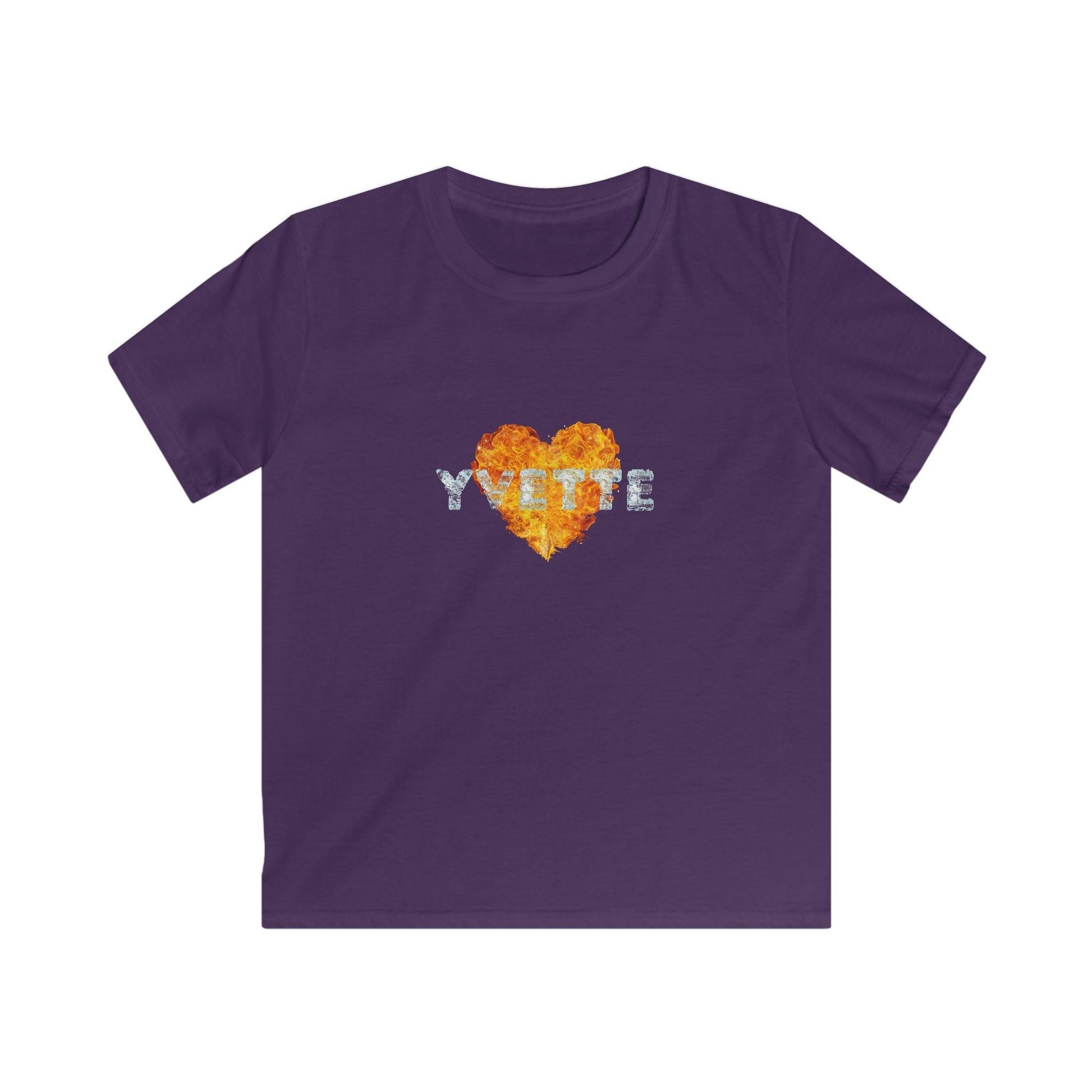 Fire & Ice Name Youth Softstyle T-Shirt - A Fiery and Cool Combo 🔥❄️ - Personalizable - Whippie's