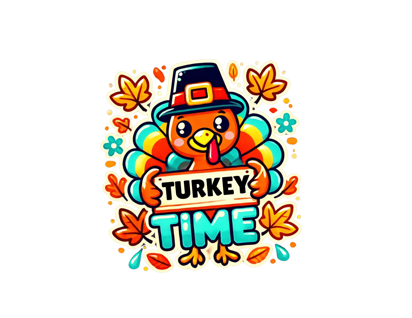 Thanksgiving Collection: “Turkey Time” Baby Onesie It’s Turkey Time! - Whippie's