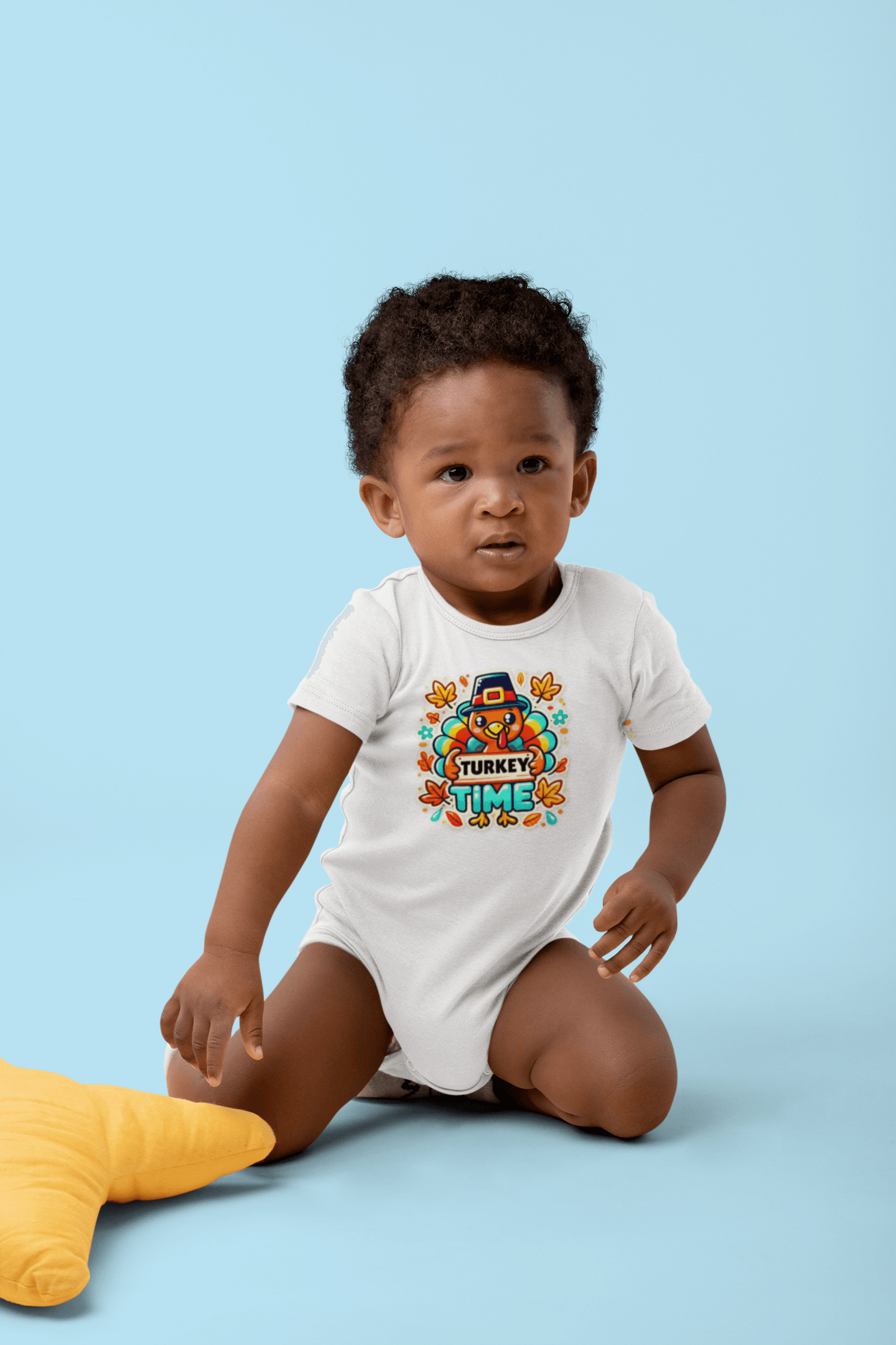 Thanksgiving Collection: “Turkey Time” Baby Onesie It’s Turkey Time! - Whippie's