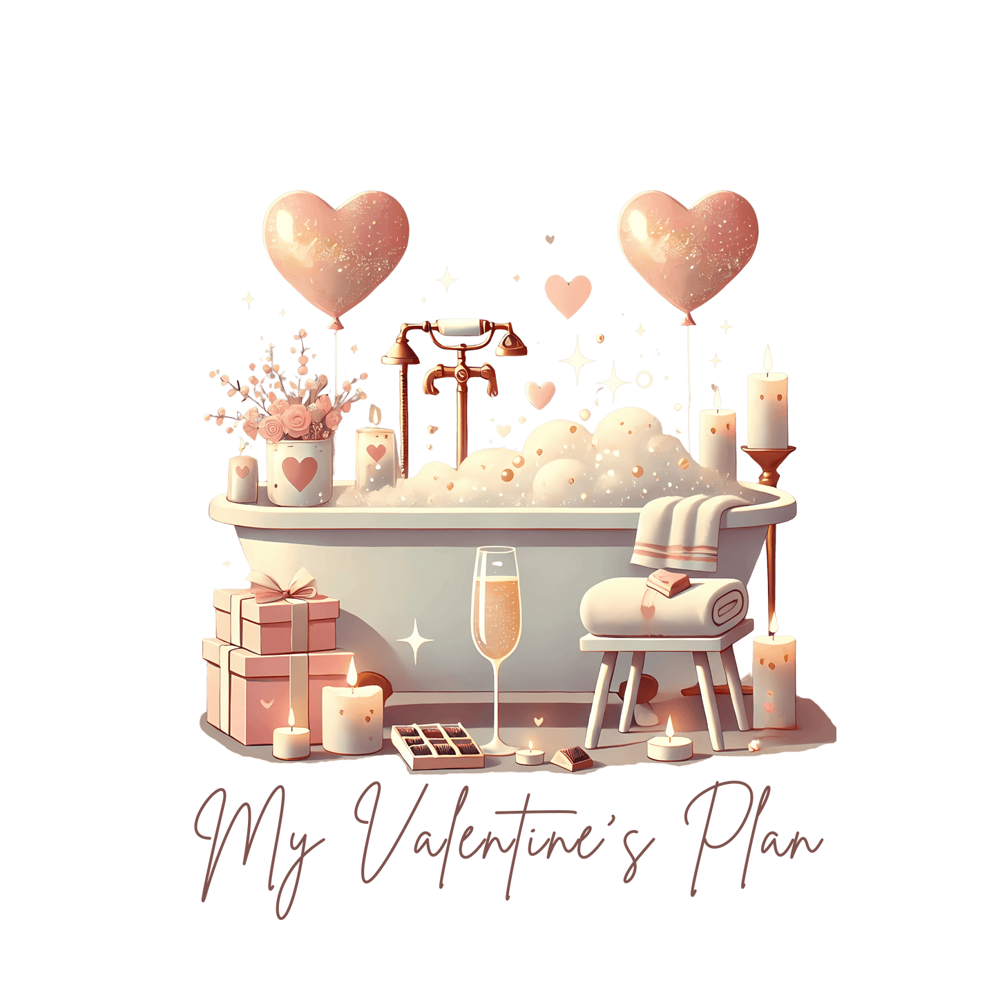 💖 My Valentine's Plan 🛁 Unisex Jersey Tee ✨ Romance, Relaxation, and a Touch of Whimsy! - Whippie's