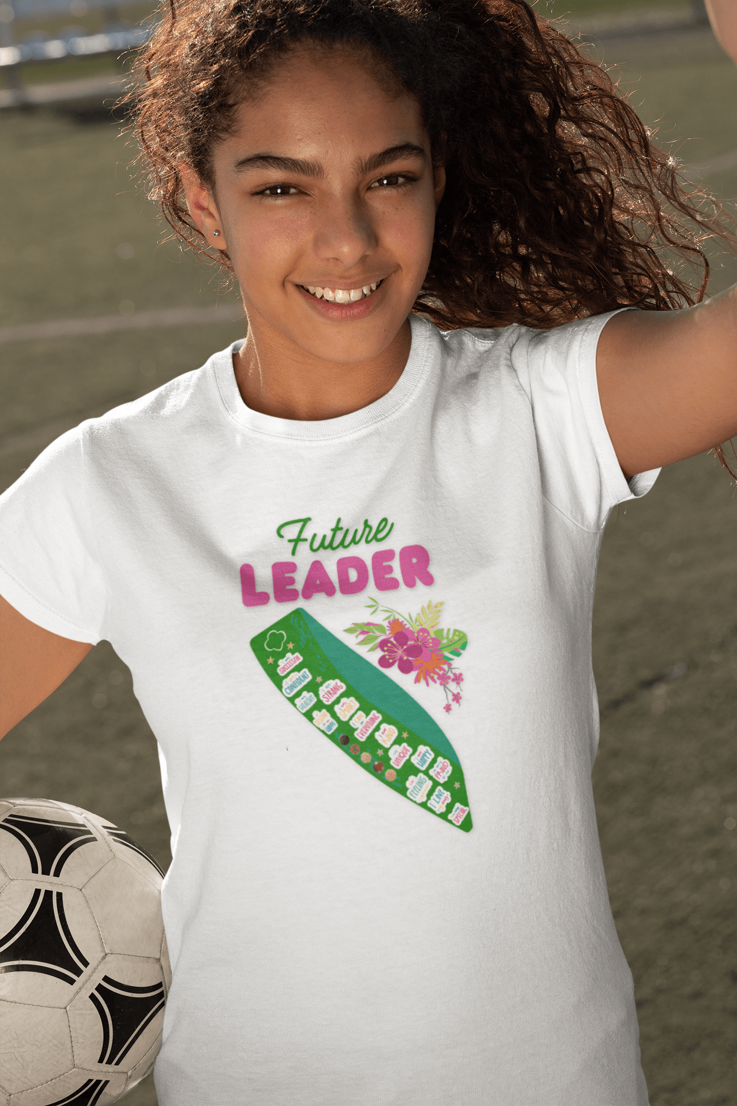 Future Leader - Girl Scout Youth Tee - Inspire Greatness! - Whippie's