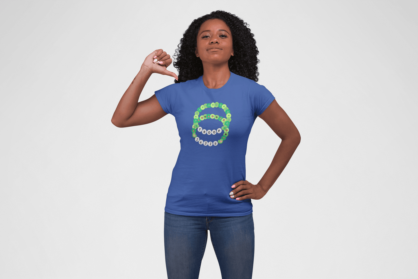 Girl Scout Troop Bracelet Tee - Women's - ✨ Show Your Troop Pride! ✨ - Whippie's