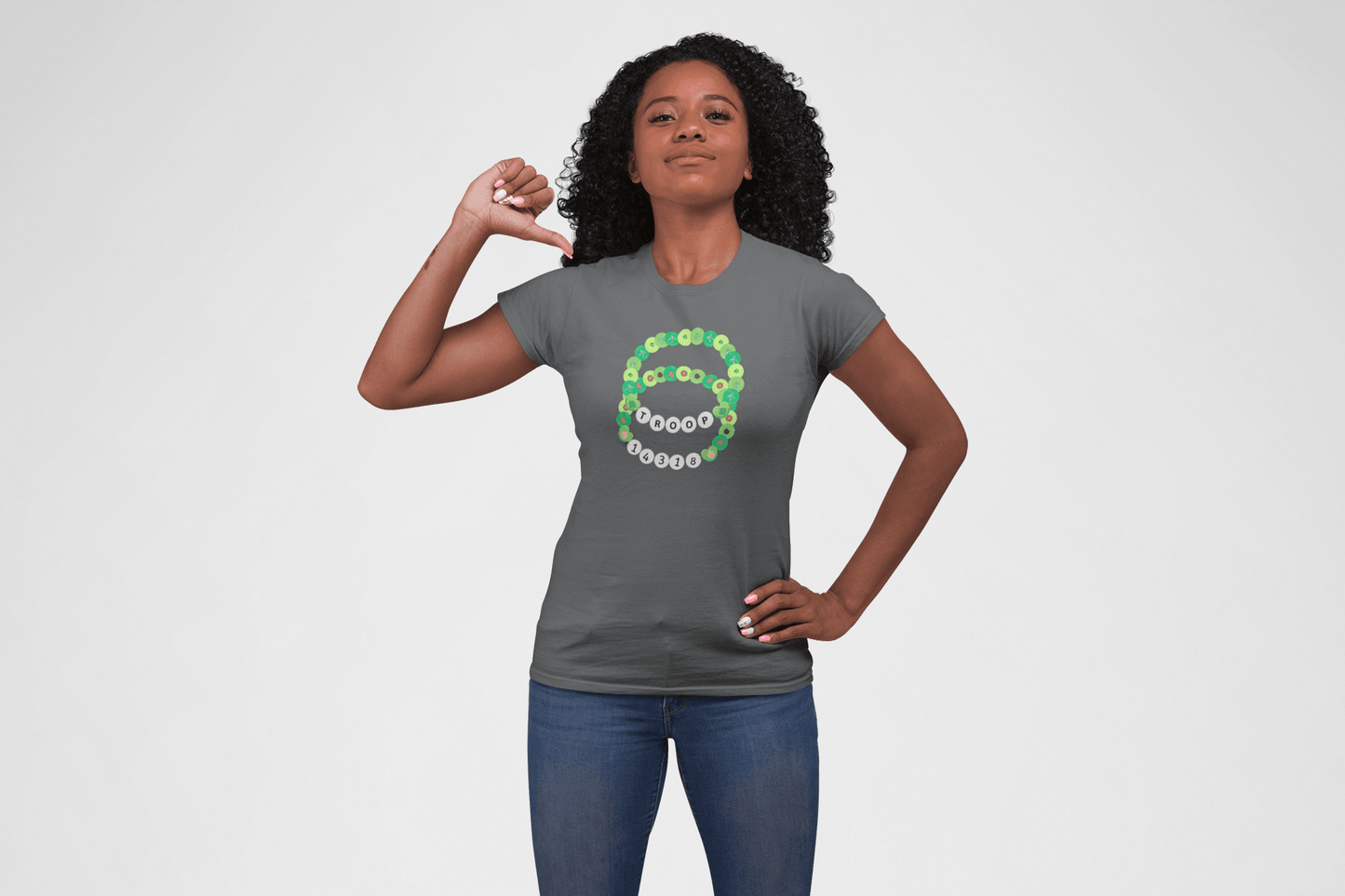 Girl Scout Troop Bracelet Tee - Women's - ✨ Show Your Troop Pride! ✨ - Whippie's