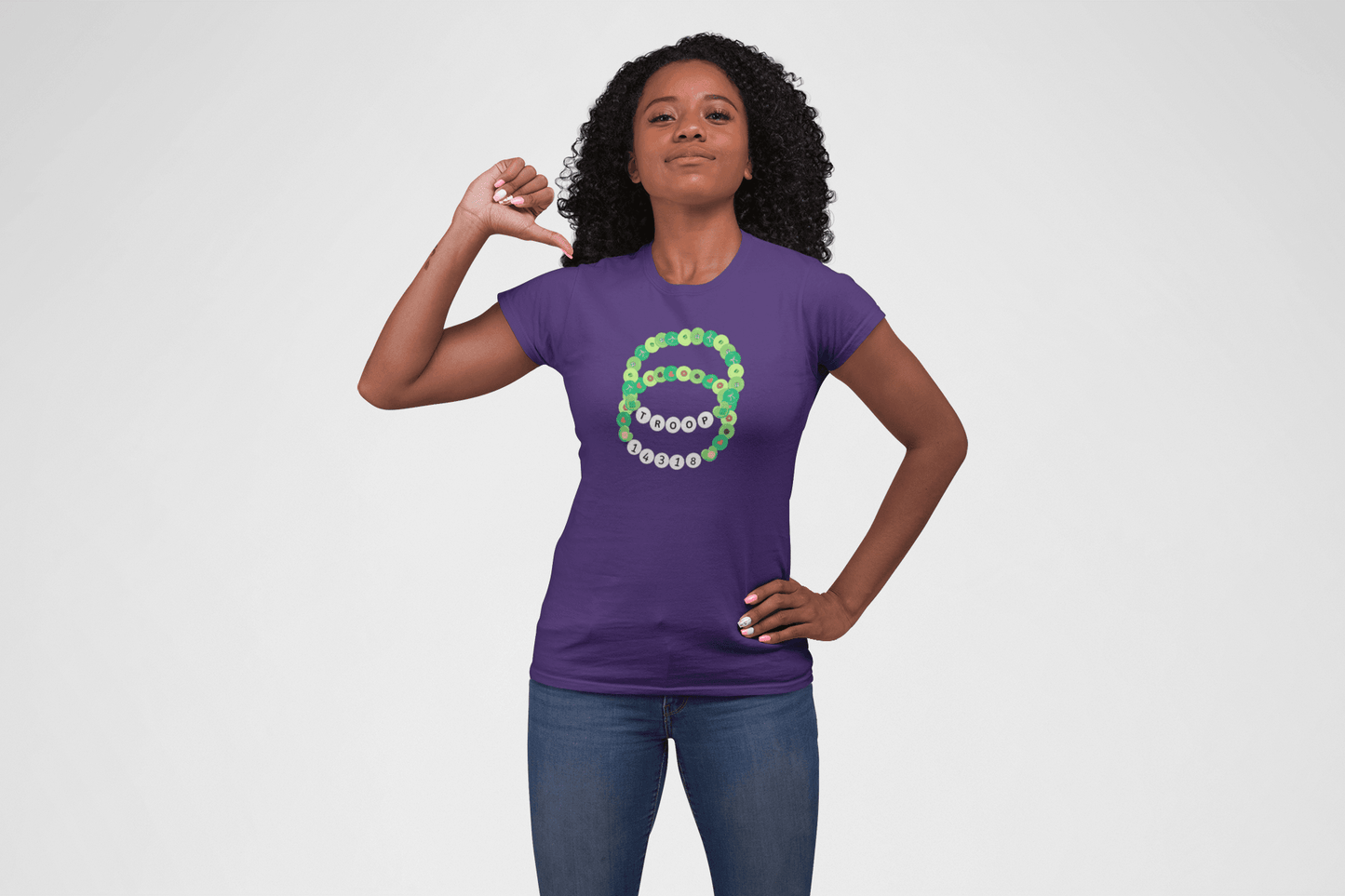 Girl Scout Troop Bracelet Tee - Women's - ✨ Show Your Troop Pride! ✨ - Whippie's