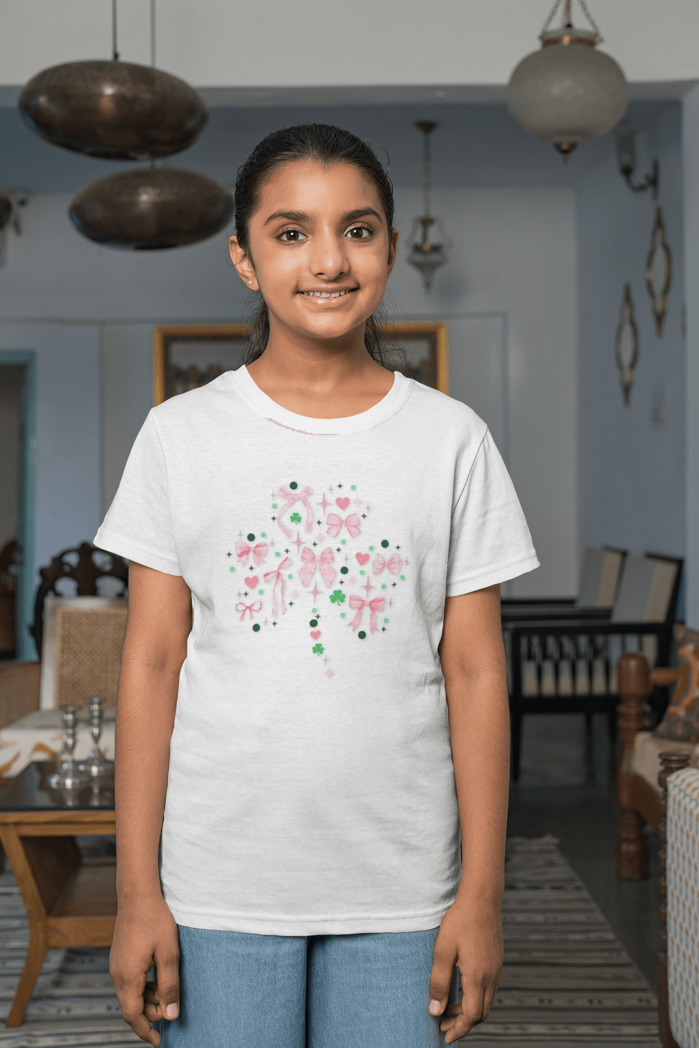 Shamrock Sparkle Youth Tee - โ๏ธ๐ Shine Bright this St. Patrick's Day! ๐โ๏ธ - Whippie's