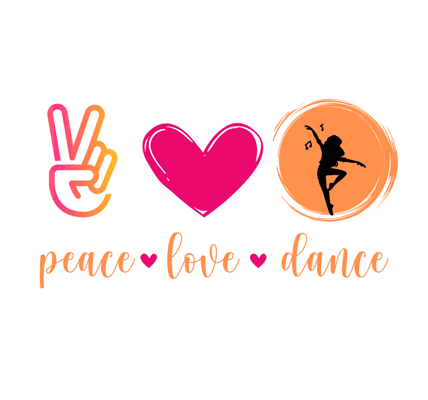 Peace, Love & Dance Unisex Jersey Tee - ✌️❤️💃 Express Yourself Through Movement! 💃❤️✌️ - Whippie's