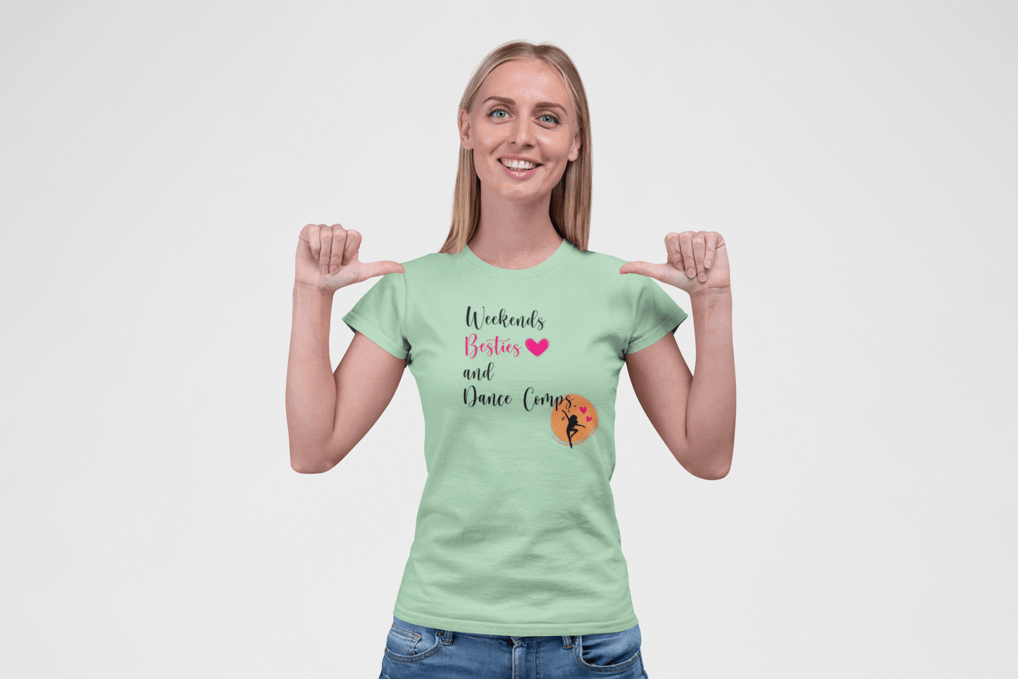 Weekends, Besties, & Dance Comps Unisex Jersey Tee - 👯♀️💖 Dance Friends Make the Best Friends! 💖👯♀️ - Whippie's
