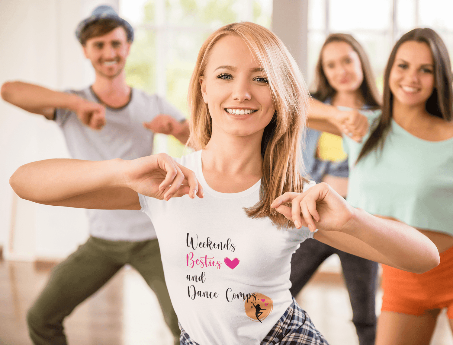 Weekends, Besties, & Dance Comps Unisex Jersey Tee - 👯♀️💖 Dance Friends Make the Best Friends! 💖👯♀️ - Whippie's