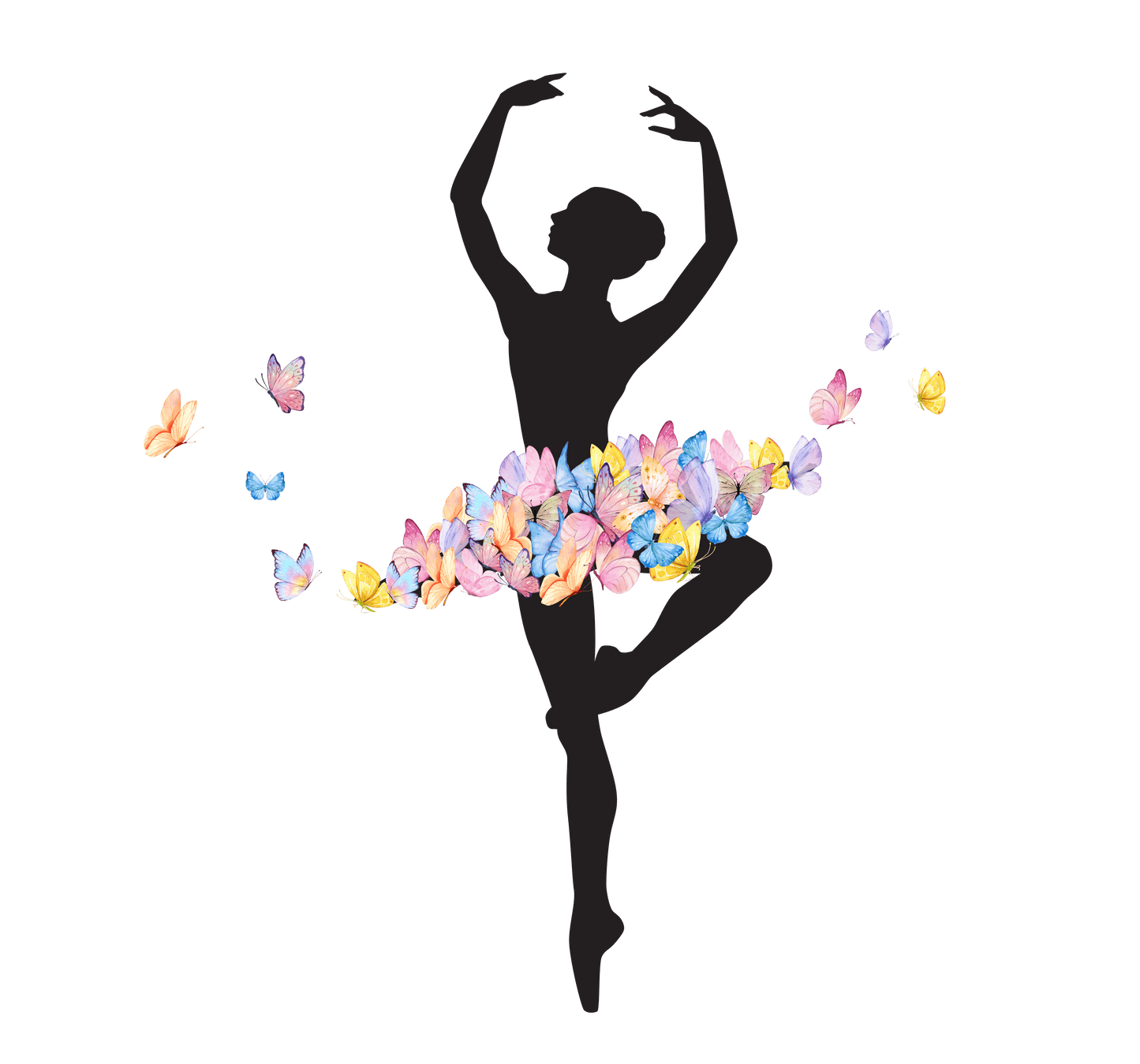 Butterfly Dancer - My Favorite Dancer Calls Me Mom - Women's Tee - 💖 Celebrate the Dancer in Your Life! 💖 - Personalizable - Whippie's