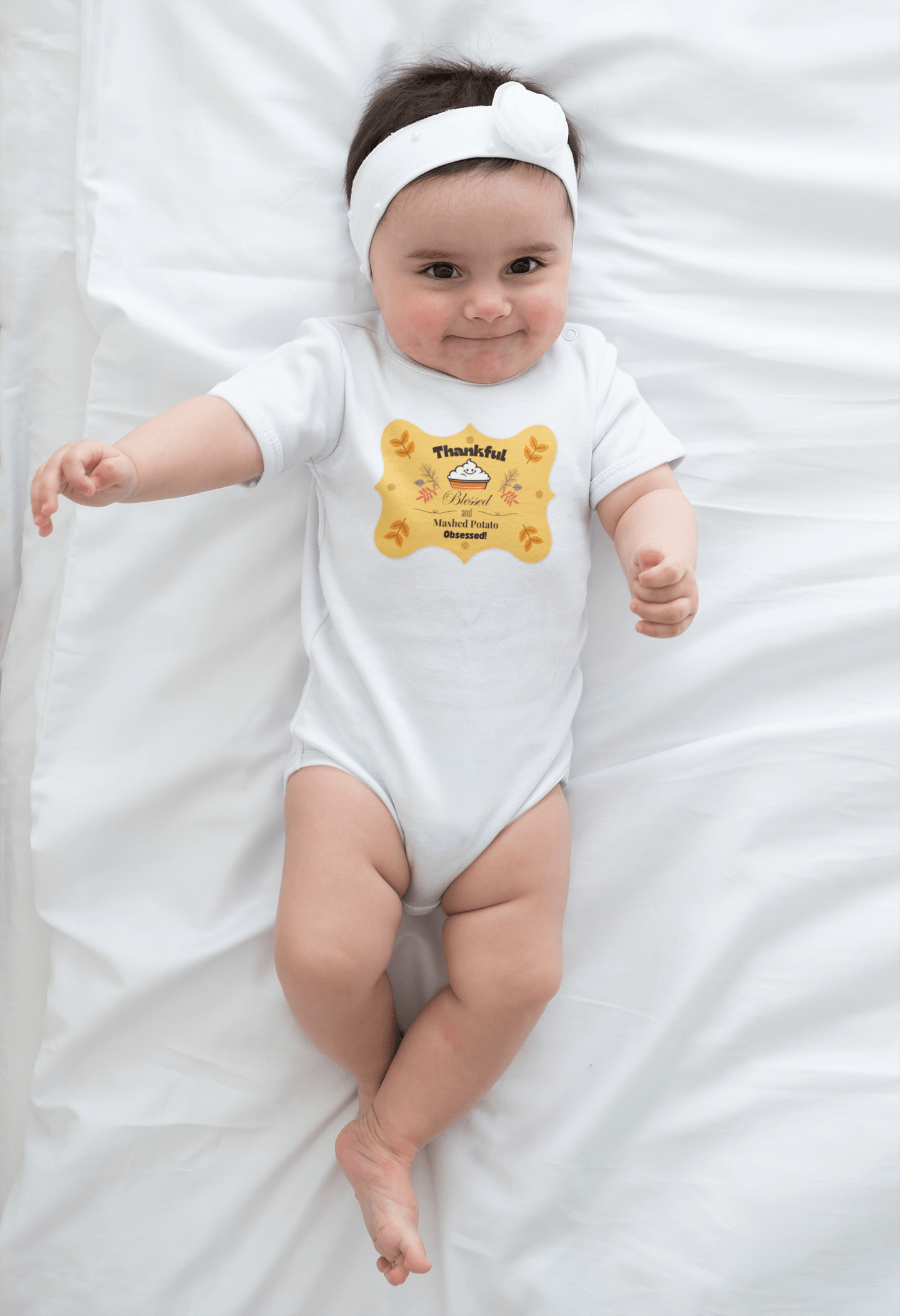 Thankful, Blessed, and Mashed Potato Obsessed - Onesie - Whippie's