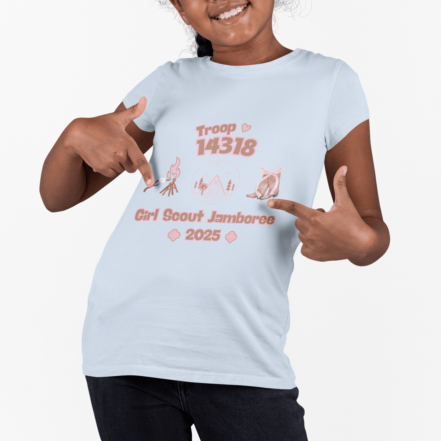 Girl Scout Jamboree Youth Tee - 2025 - Personalizable - Whippie's