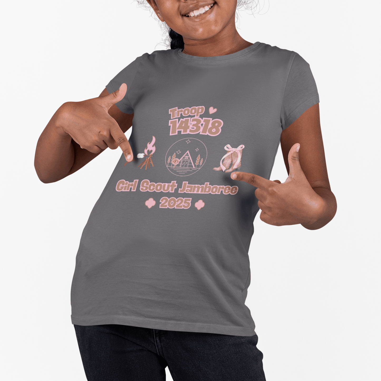 Girl Scout Jamboree Youth Tee - 2025 - Personalizable - Whippie's