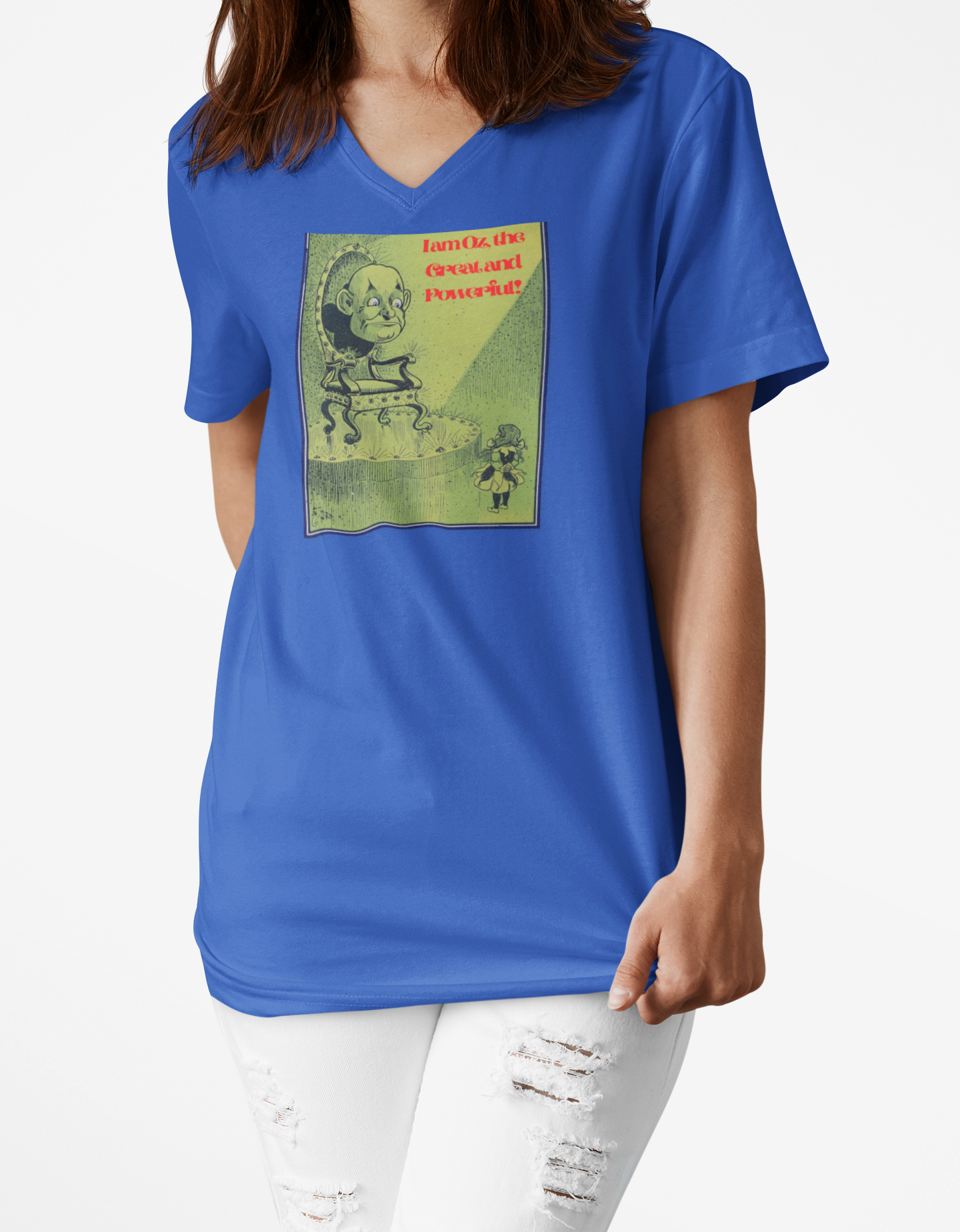 Wizard of Oz 'I am Oz, the Great and Powerful' - V-neck Tee - Whippie's