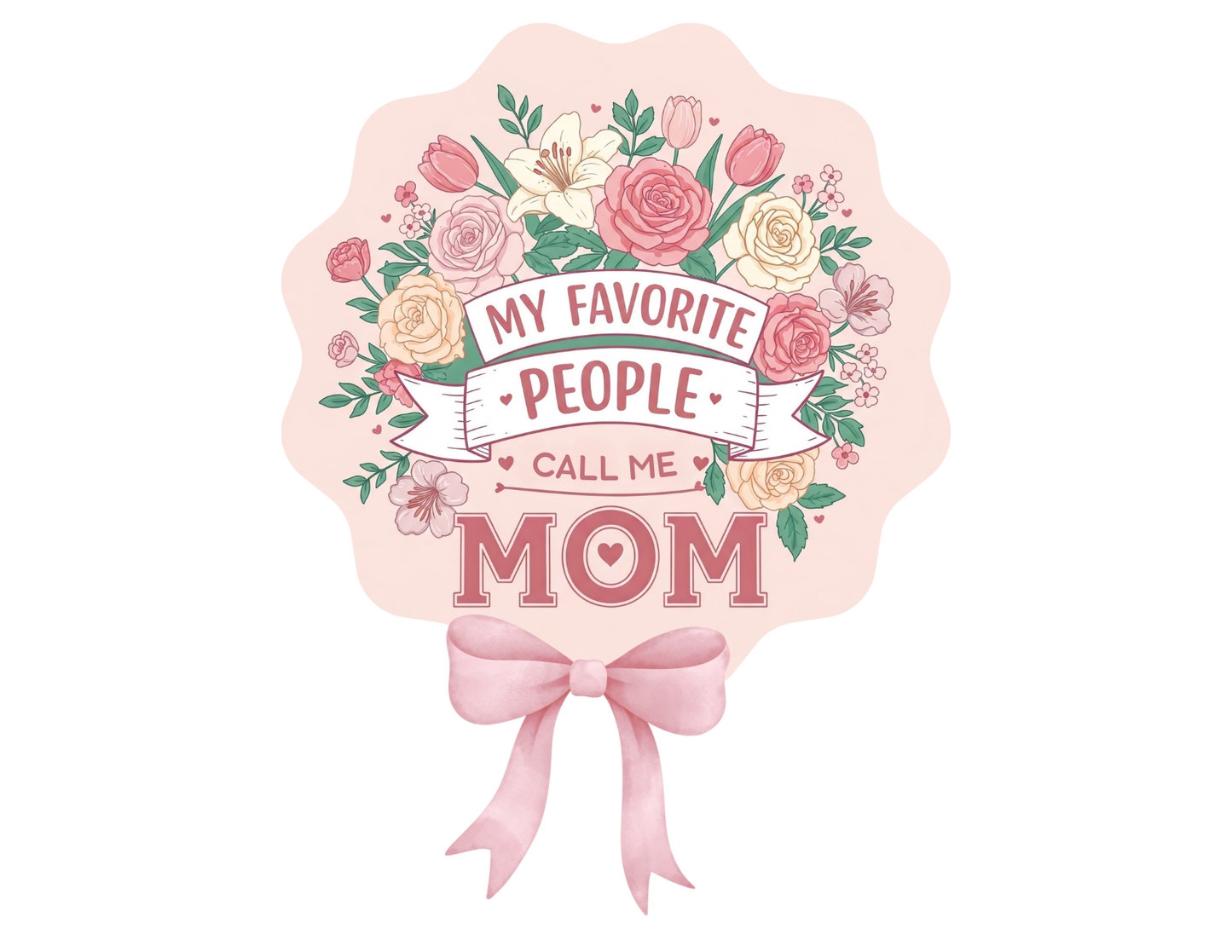 My Favorite People Call Me Mom Women's V-Neck T-Shirt - Whippie's