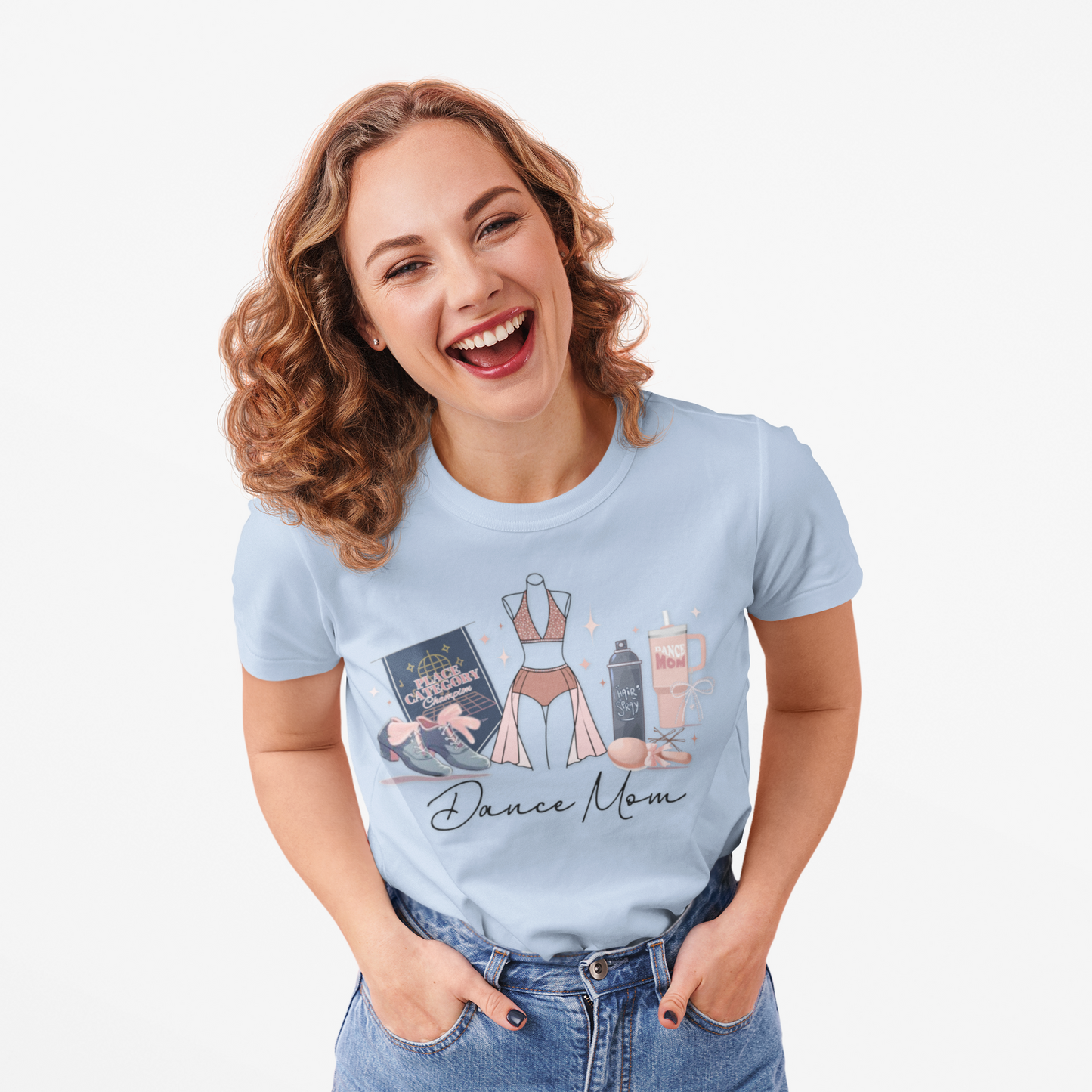 Dance Mom Life Essentials Fitted Women's Tee - Personalizable - Whippie's