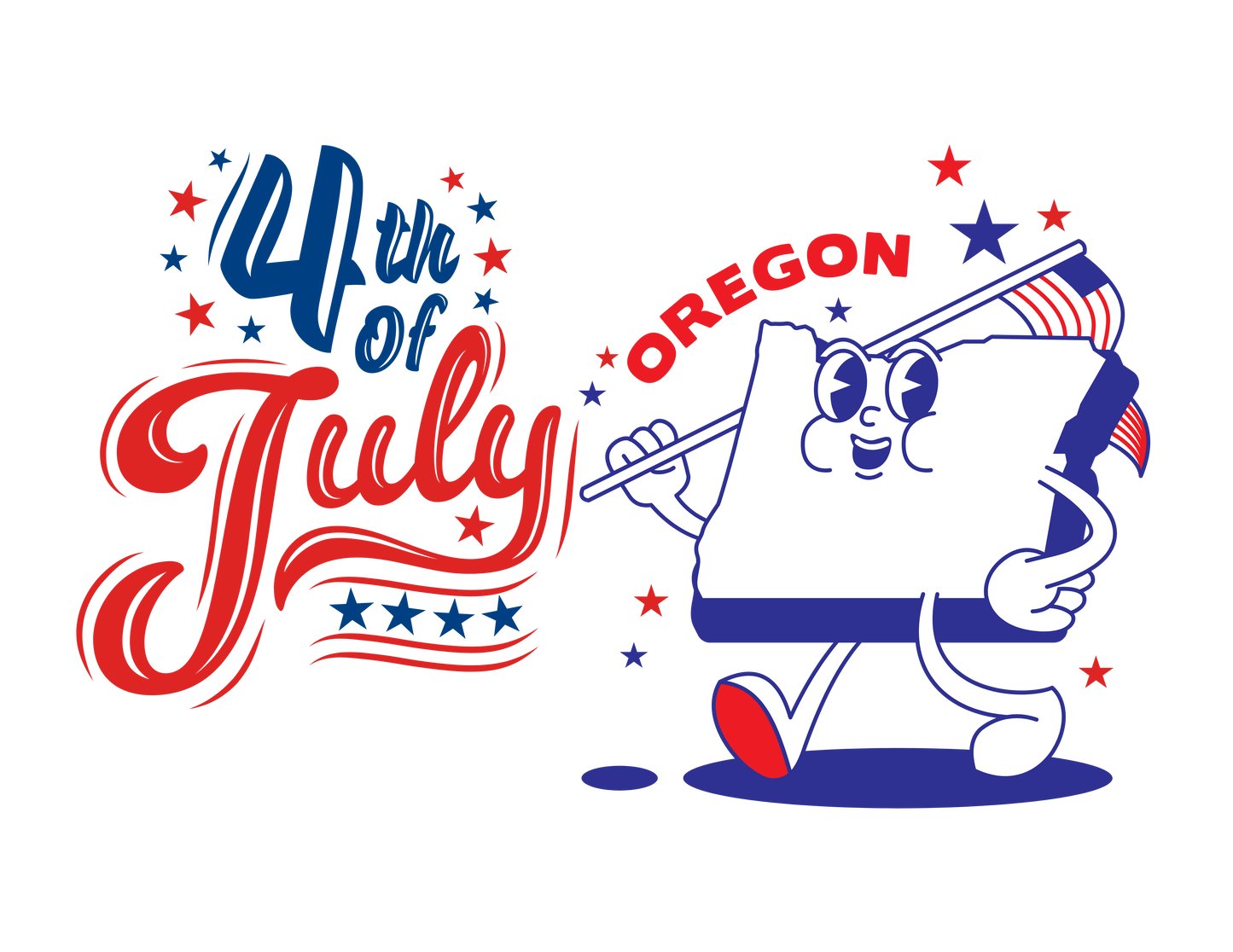 State Flag Pride - 4th of July Tee - Personalizable - Whippie's