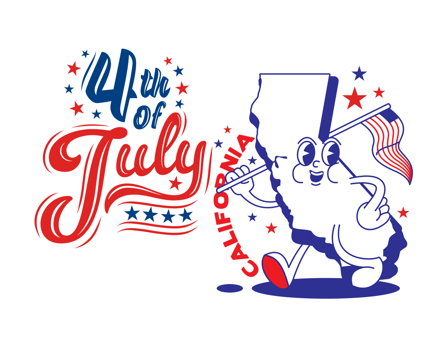 State Flag Pride - 4th of July Tee - Personalizable - Whippie's