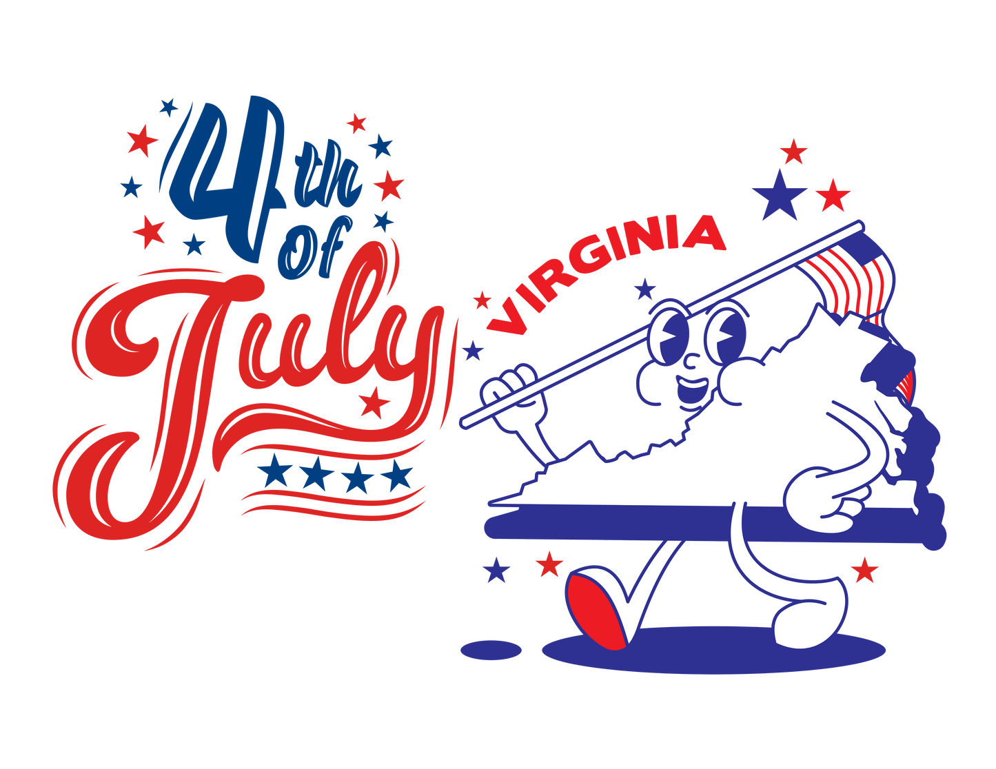 State Flag Pride - 4th of July Tee - Personalizable - Whippie's