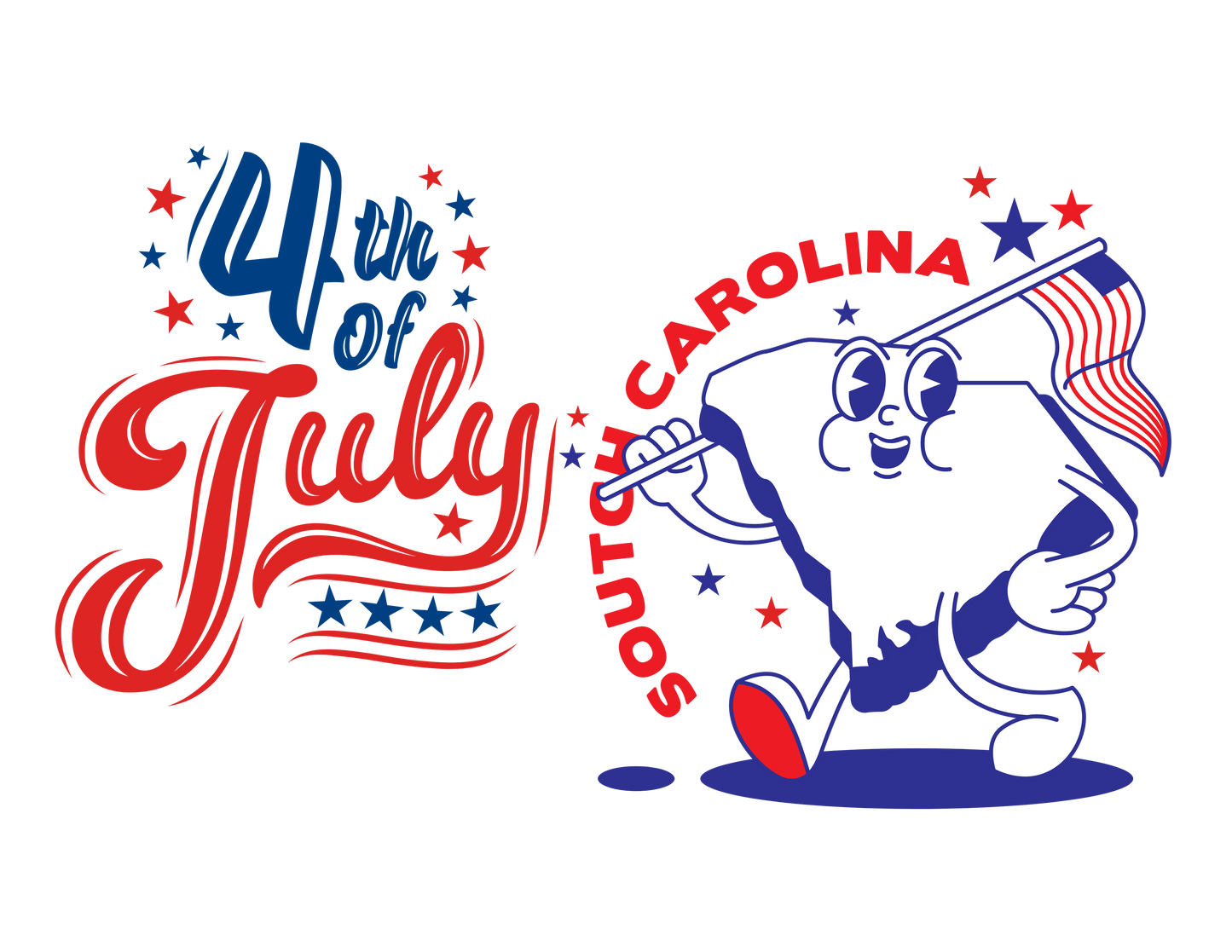 State Flag Pride - 4th of July Tee - Personalizable - Whippie's