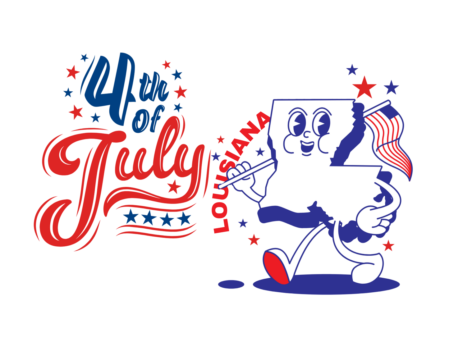 State Flag Pride - 4th of July Youth Tee - Personalizable - Whippie's