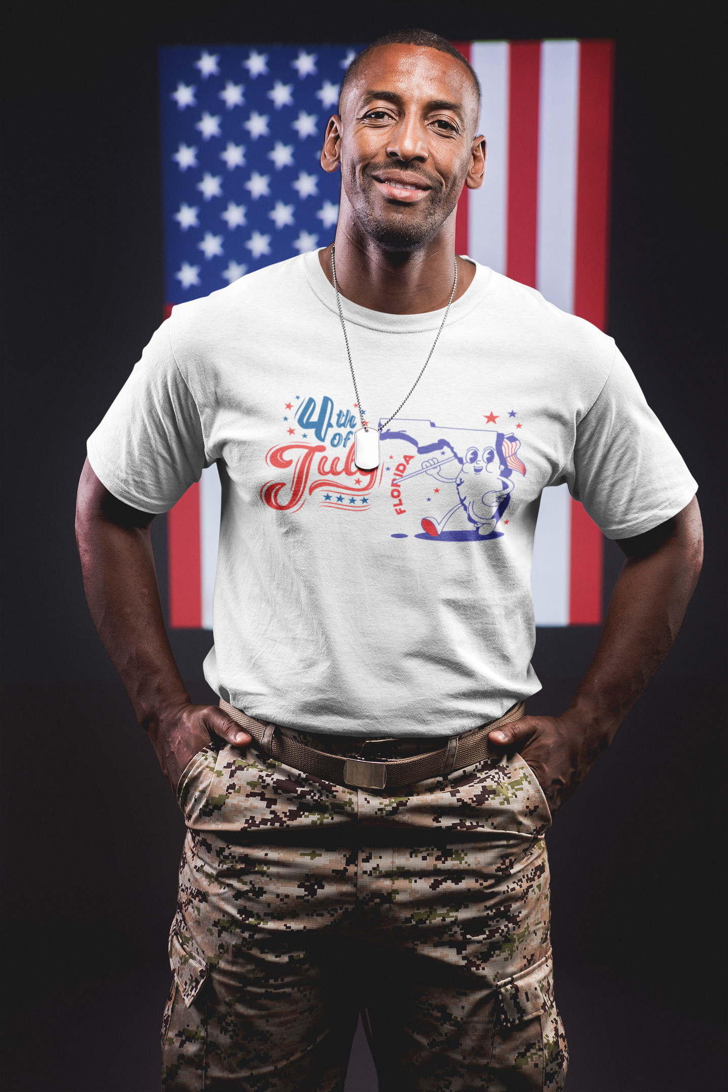 State Flag Pride - 4th of July Tee - Personalizable - Whippie's