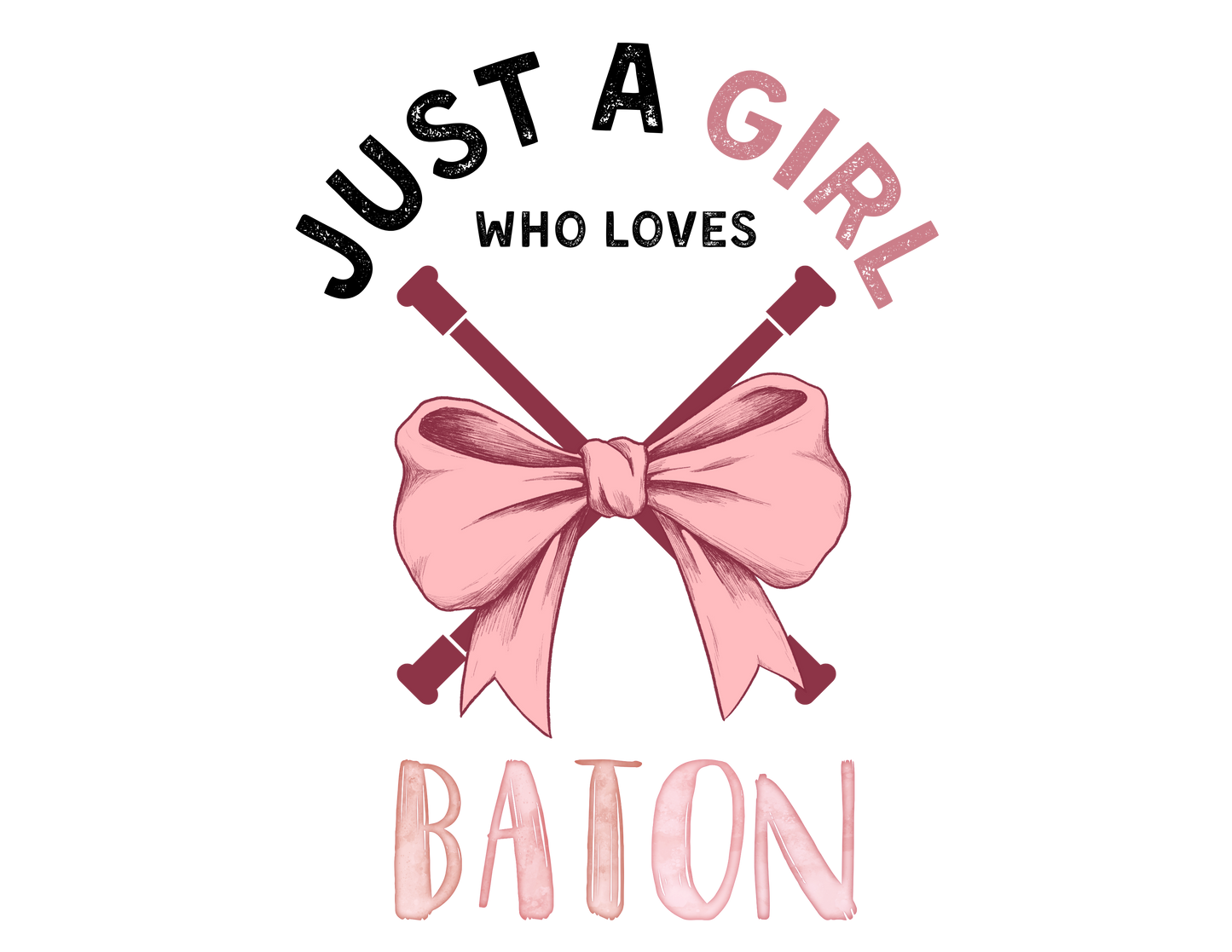 Just a Girl Who Loves... Graphic Women's Baby Tee | Choose Your Passion ๐ - Personalizable - Whippie's