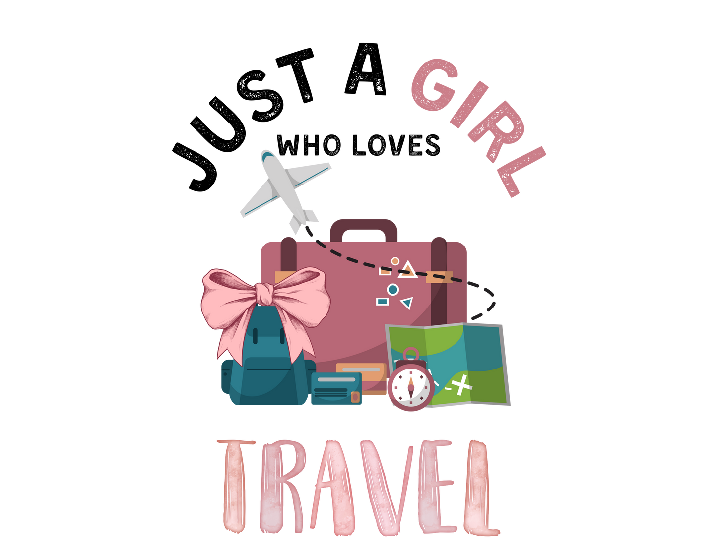 Just a Girl Who Loves... Graphic Women's Tee | Choose Your Passion 💖 - Personalizable - Whippie's